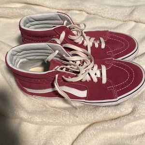 Maroon High Top Vans Women’s 7.5